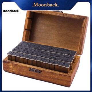 &lt;moonback&gt; แสตมป์ไม้ ลายตัวอักษรภาษาอังกฤษ ตัวเลข 70 ชิ้น/ชุด สําหรับตกแต่งไดอารี่ กระดาษ