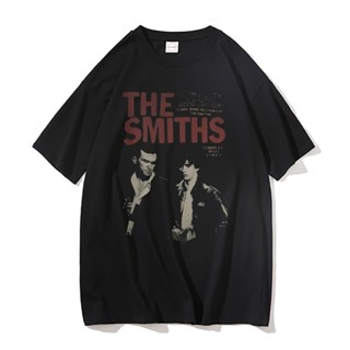 เสื้อยืด ผ้าฝ้ายแท้ พิมพ์ลาย The Smiths Y2K สไตล์วินเทจ ขนาดใหญ่ สําหรับผู้ชาย