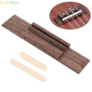 ⭐ Hot Sale ⭐3x Ukulele Rosewood Bridge &amp; Nut And Saddle Slotted Kit For Guitar Ukulele Parts