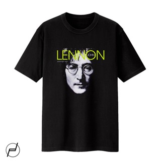 เสื้อยืดแขนสั้นXS - 5XL JOHN LENNON THE BEATLES BAND 100% COTTON T-SHIRT GILDAN UNISEX GRAPHIC PRINTEDS-5XL