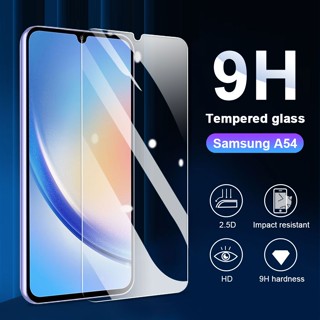 กระจกนิรภัยกันรอยหน้าจอ แบบใส สําหรับ Samsung A14 A34 A54 A33 A53 A73 A22 5G A04 A04S A04e