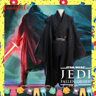 เสื้อคลุมคอสเพลย์ Star Wars Jedi Darth Vader Anakin Skywalker Wizard Robe สีดํา สําหรับปาร์ตี้ฮาโลวีน