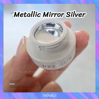 DZZTELIN สีเพ้นท์กระจกเมทาลิคเงิน Metallic Mirror Silver 5g ตกแต่งเล็บเจล