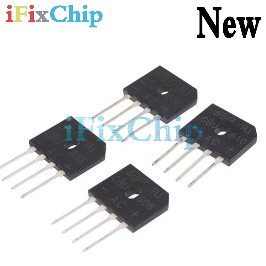 5pcs GBU1006 10A 600V GBU406 GBU408 GBU410 GBU606 GBU608 GBU610 GBU806 GBU808 GBU810 GBU1010 GBU1510