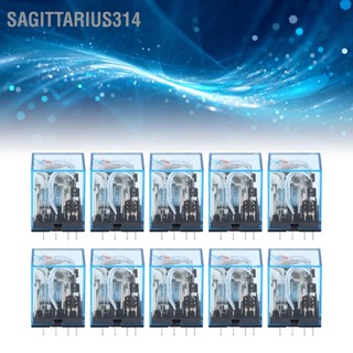 Sagittarius314 10Pcs Power Relay 110V Intermediate Electromagnetic for Communication Home Appliances