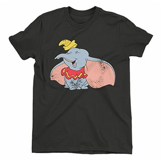 T-shirt พร้อมส่ง เสื้อยืด พิมพ์ลาย Dumbo Clic Laugh หลากสี สําหรับผู้ชาย S-5XL