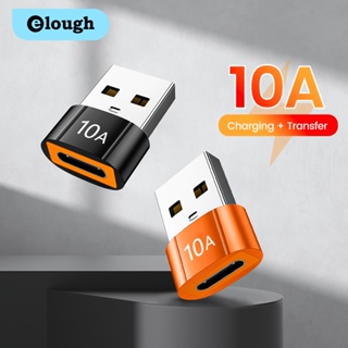 Elough อะแดปเตอร์แปลง USB C 3.0 Type-C OTG Type C ตัวเมีย เป็น USB ตัวผู้ ชาร์จเร็ว สําหรับถ่ายโอนข้อมูล