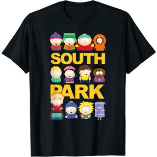 เสื้อยืดคอกลม แขนสั้น ผ้าฝ้าย 100% พิมพ์ลายการ์ตูนเกม South park Four Cheap Guests park สไตล์อเมริกัน สําหรับผู้ชาย