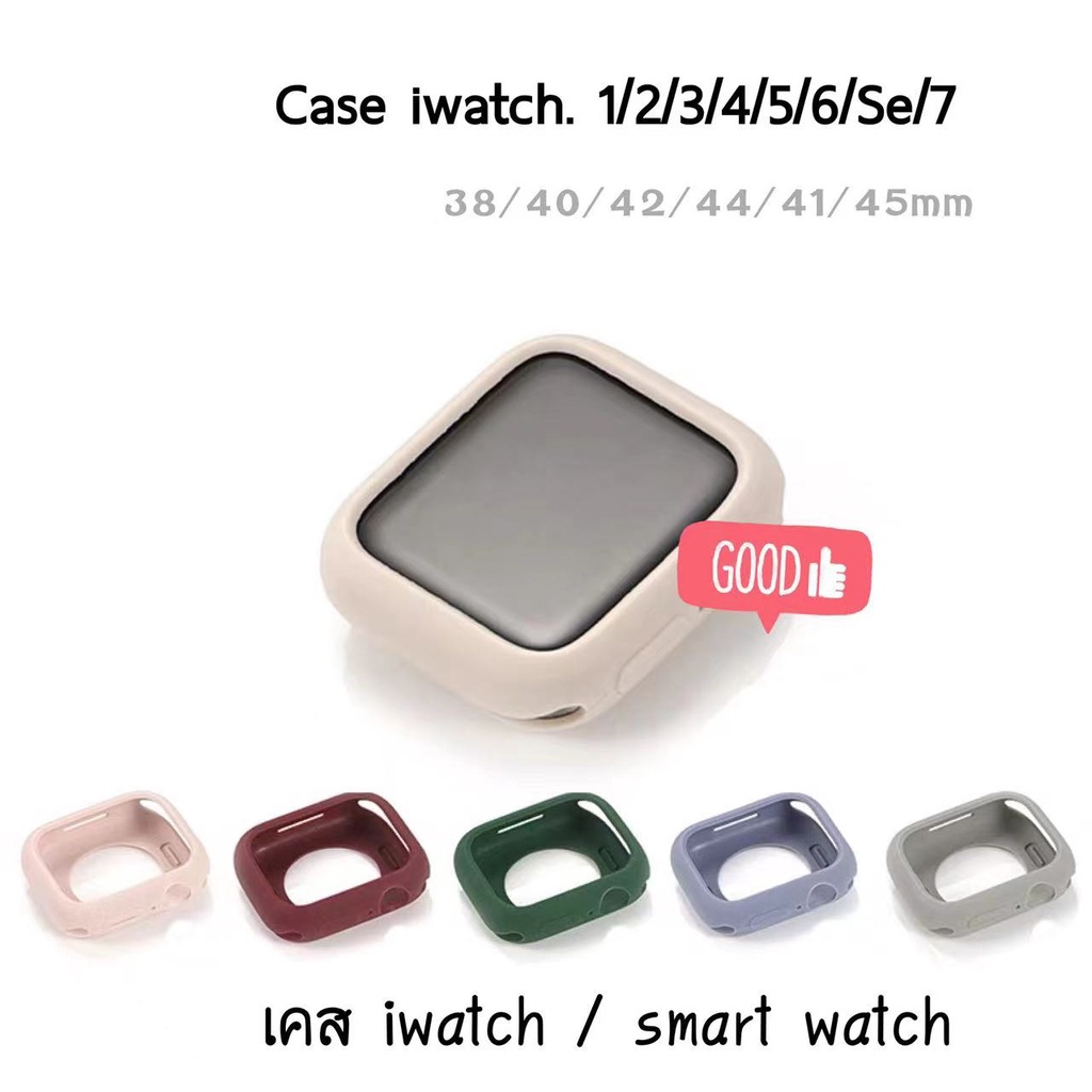 caseแอปเปิ้ลวอช 7 6 5 4 3 2 1 se เคส for iWatch Tpuซิลิโคน ใส watch 1/2/3/4/5/6/7 38mm 40mm 42mm 41mm 45mm 44mm