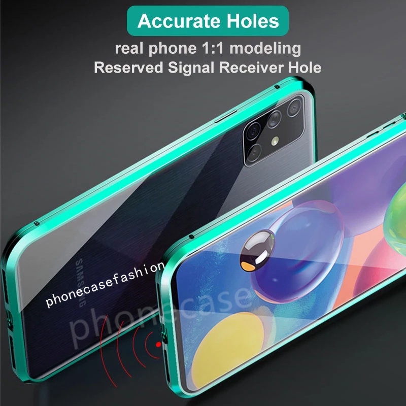 เคสโทรศัพท์สําหรับ Redmi หมายเหตุ 14 13 Pro Plus 4G 5G 2024 ปลอกกันกระแทกปลอกโลหะกระจกสองด้านฝาหลัง ราคา ถูกที่สุด ดีลบีเคเค แกลเลอรีภาพที่ 5