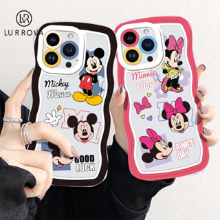 เคส Samsung A54 A12 A52 A52S M12 F12 เคสซิลิโคนใสลายมิกกี้เมาส์ลายคลื่นน่ารัก