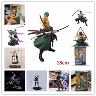 โมเดลฟิกเกอร์ อนิเมะ One Piece Roronoa Zoro Change Face Articulado ของเล่นสําหรับเด็ก