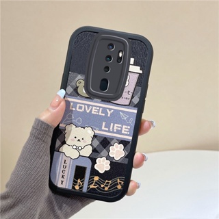 เคส OPPO A9 2020 A5 2020 F11 A5 2020 เคสโทรศัพท์มือถือ TPU ลายการ์ตูนหมีชานม สําหรับ