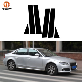 ขายดี สติกเกอร์ติดเสาหน้าต่างรถยนต์ สําหรับ Audi A4 B8/8K 4 ประตู Saloon Sedan 2008-2016 B C 6 ชิ้น