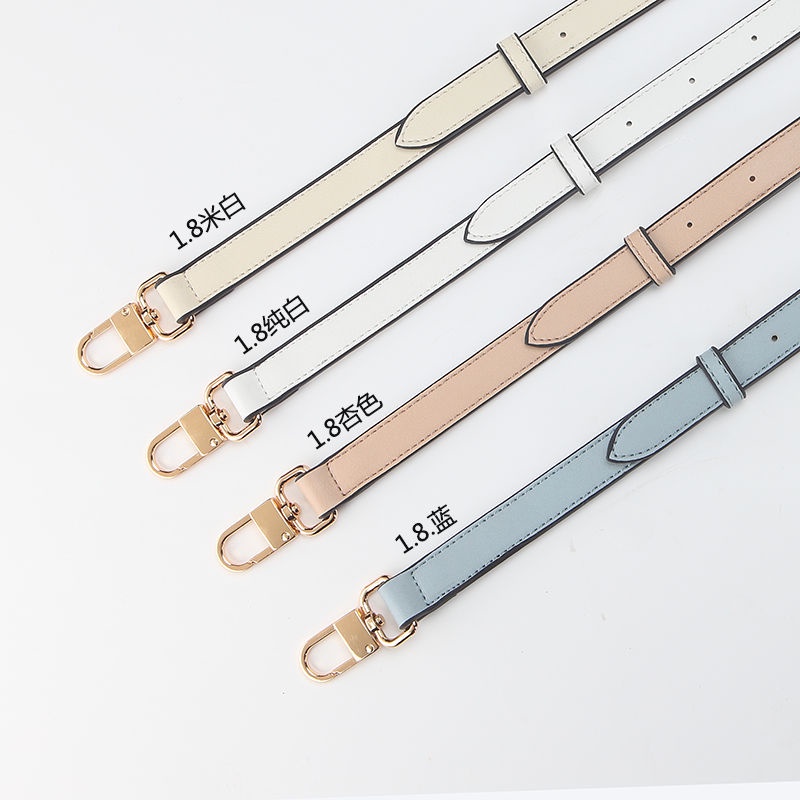 สายสะพายกระเป๋าหนังแท้ หนัง PU ปรับได้ ปรับระดับได้ Leather Shoulder Sling Strap Replacement