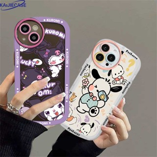 เคสโทรศัพท์มือถือ ซิลิโคนนุ่ม ลาย Pochacco และ Kuromi KAIJIE สําหรับ Realme C55 C35 C21Y C25Y C21 C20 RealmeC11 C11 2021 C25 C15 Realme C12 C2 5 5i 6i C3