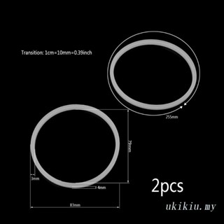 Uki ปะเก็นแหวนซีลยาง รูปตัว O ขนาด 8.3 ซม. แบบเปลี่ยน สําหรับเครื่องปั่นน้ําผลไม้ 2 ชิ้น