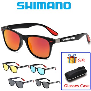 Shimano แว่นตากันแดด Polarized Uv400 สไตล์คลาสสิก สําหรับผู้ชาย ขี่จักรยาน ตกปลา เดินป่า