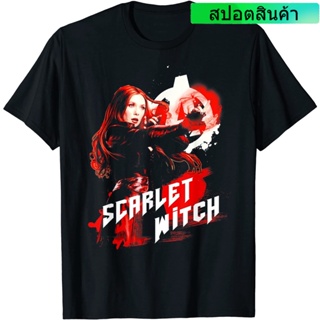 QZ[S-5XL]เสื้อยืด พิมพ์ลายกราฟฟิค marvel Infinity War Scarlet Witch Red Splat นําเข้า สําหรับผู้ชาย และผู้ใหญ่