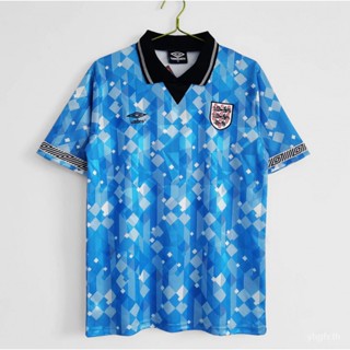 [retro] เสื้อท็อปส์ 1990 season England second guest สไตล์ย้อนยุค