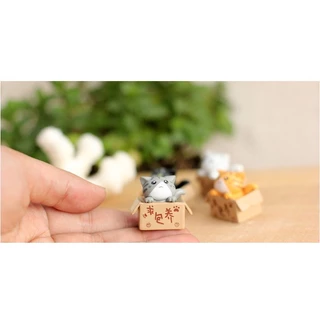 ❤️ร้านไทยส่งไว❤️ แมวตกแต่งเค้ก ตุ๊กตาแมวจิ๋ว DIY โมเดล น่ารัก แต่งเค้ก แมวสำหรับตกแต่งสวน DC4