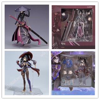 Falslander Figma 549 Ronin Genshin Impact Figma 548 โมเดลฟิกเกอร์อนิเมะ Mona Change Face Articulado ของเล่นสําหรับเด็ก