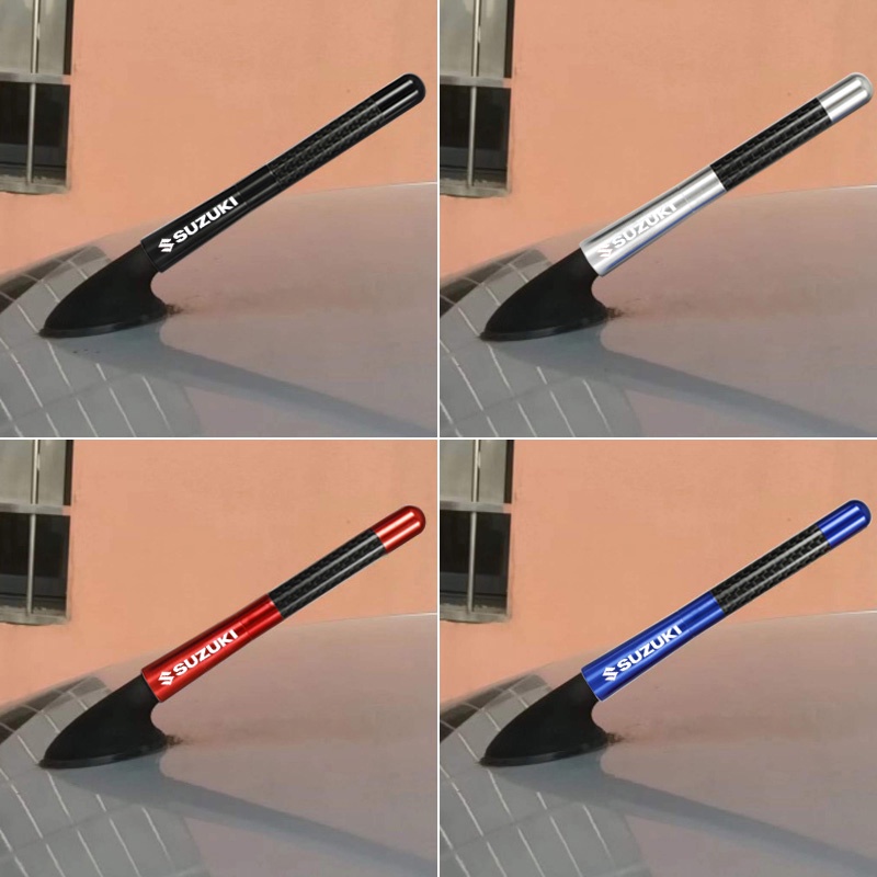 เสาอากาศวิทยุคาร์บอนไฟเบอร์ 12 ซม. สําหรับ Suzuki Swift XL7 SX4 Alto Jimny GSX R150 gn125 gn250 Satria Piece