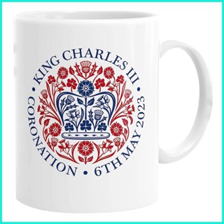 King Charles Mug Coronation Souvenirs Coffee Mugs for Celebrating 10.82oz Cup in Commemoration of The New King of Great Britain for Coworkers