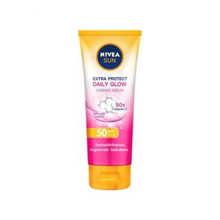 Nivea นีเวีย ซัน บอดี้ เอสเซนส์เซรั่ม เอ็กซ์ตร้า โพรเท็ค เดลี่ โกลว์ SPF50 PA+++ 180 มล.