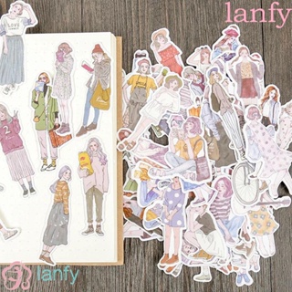 Lanfy Mori Girls สติกเกอร์ ผู้หญิง คาวาอี้ โน๊ตบุ๊ค อัลบั้มรูป แพลนเนอร์ สวย เด็กผู้หญิง สมุดทํามือ สติกเกอร์