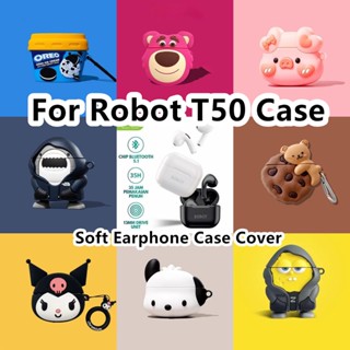 พร้อมส่ง! เคสหูฟัง แบบนิ่ม ลายการ์ตูนสุนัข สําหรับ Robot Airbuds T50 T50