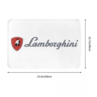 ใหม่ Lamborghini Logo (2) พรมเช็ดเท้า ผ้าสักหลาด กันลื่น ดูดซับน้ําได้ดี แห้งเร็ว สําหรับห้องน้ํา ห้องนั่งเล่น โซฟา ห้องนอน 16x24 นิ้ว พร้อมส่ง