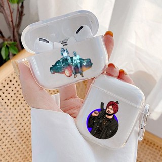 เคสหูฟังบลูทูธไร้สาย แบบนิ่ม ลายแร็ปเปอร์อินเดีย Sidhu Moose Wala สําหรับ Apple Airpods Pro 3 2 1