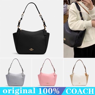 COACH c2855 rori กระเป๋าถือสุภาพสตรี/กระเป๋าช้อปปิ้งหนังวัวขนาดใหญ่/ช่องซิปปิด