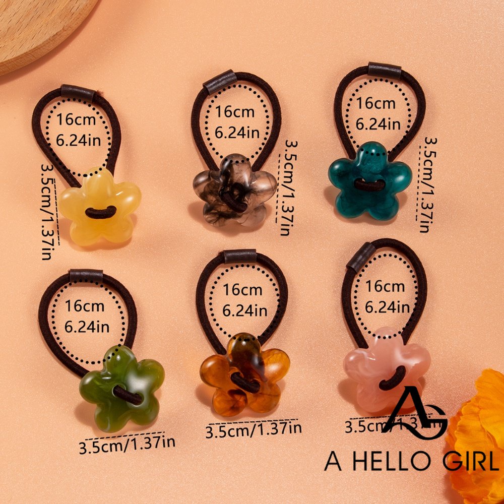 A HELLO GIRL เครื่องประดับผมยางรัดผมขนาดใหญ่สไตล์เกาหลีสําหรับเด็กผู้หญิง