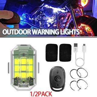 Jacansi High Brightness Wireless LED Strobe Light 7 Colors Rechargeable Flashing Lights