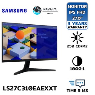 COINSคืน15%⚡FB9JMZV6⚡ SAMSUNG MONITOR LS27C310EAEXXT 27.0 S31C (IPS FLAT FHD 75HZ) ประกันสินค้า 3 ปี