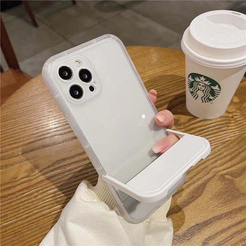 เคสโทรศัพท์มือถือซิลิโคน TPU ใส แบบนิ่ม มีป็อบอัพ สําหรับ iPhone 15 14 13 12 Pro Max 11 XS XR X 8 7 6S Plus