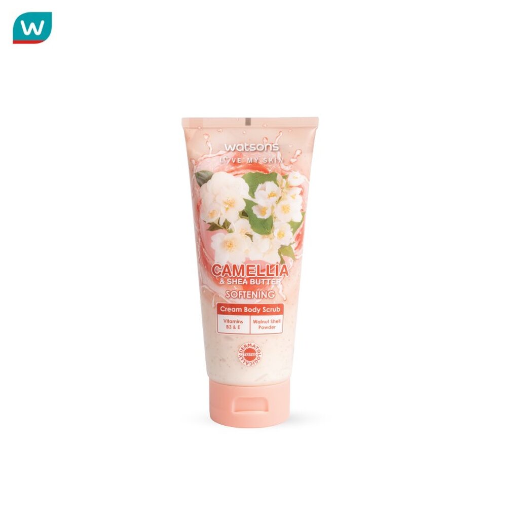 Watsons วัตสัน คามิเลีย แอนด์ เชีย บัตเตอร์ ครีม บอดี้ สครับ 200g