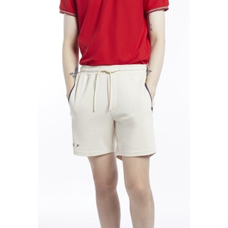 ESP กางเกงขาสั้นผ้าสเวต ผู้ชาย สีงาช้าง | Sweatshorts | 3724