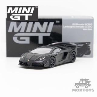 โมเดลรถยนต์ Aventador GT 1:64 LB-Silhouette WORKS Aventador GT EVO เนื้อแมตต์ สีดํา