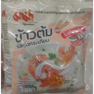 มาม่าข้าวต้มกึ่งสำเร็จรูปรสกุ้งกับซอง Mama instant rice porridge shrimp flavor with sachet