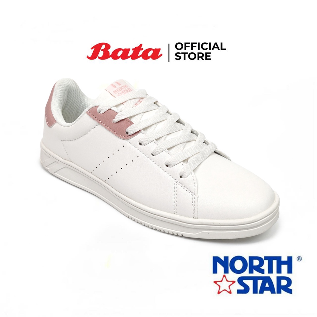 Bata บาจา ยี่ห้อ North Star รองเท้าผ้าใบแบบผูกเชือก สนีกเกอร์ สำหรับผู้หญิง รุ่น CITIZEN สีขาว 5311023
