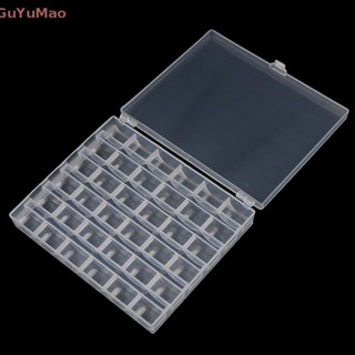 [cxGUYU] กล่องพลาสติกเปล่า 36 ม้วน สําหรับจัดเก็บกระสวยจักรเย็บผ้า PRTA