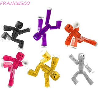 Francesco ของเล่นฟิกเกอร์ Stikbot สุ่มสี