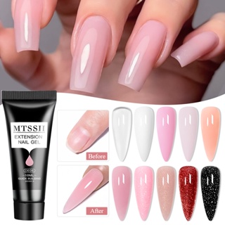 MTSSII สีทาเล็บเจล ขยาย 10ml Acrylic Poly Gel สีทาเล็บ DIY เจลปั้นนูนเล็บ