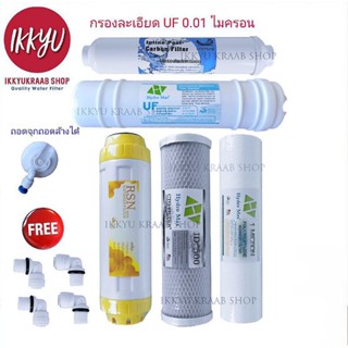 เครื่องใช้ไฟฟ้าขนาดเล็ก ชุดไส้กรองน้ำดื่ม UF0.01  5 ขั้นตอน  Resin hydromax