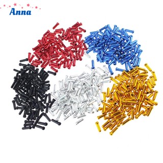 【Anna】Enhance Your Bike and Bicycle Performance with 100Pcs Shift Cable Tips and End Caps