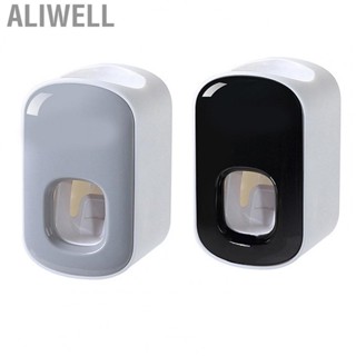 Aliwell Toothpaste Dispenser Automatic Toothpaste Machine Wall Mount Bathroom Accessories With 2 Toothpaste Squeezers