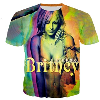 เสื้อยืด พิมพ์ลาย Britney Spears สไตล์ฮาราจูกุ สตรีท